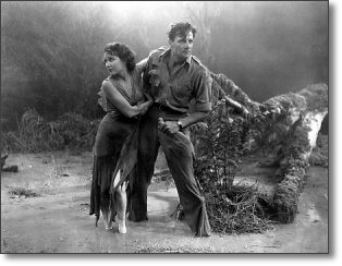 Fay Wray y Joel McCrea en "The Most Dangerous Game", 1932